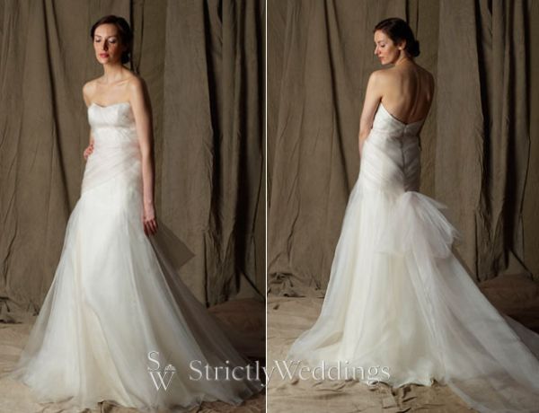  Pictured above is Lela Rose Cloud Wedding Gown 