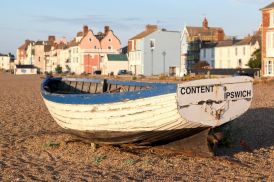 Fishing boat on the beach at Aldeburgh